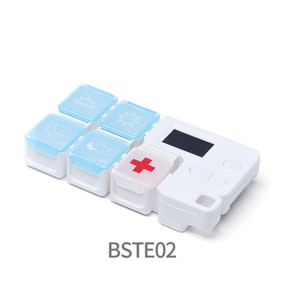 Pill Organizer Digital 4 Daily Alarms Backlit LCD
