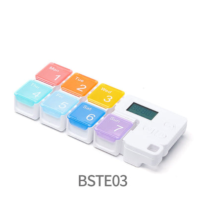 Pill Organizer Digital 4 Daily Alarms Backlit LCD