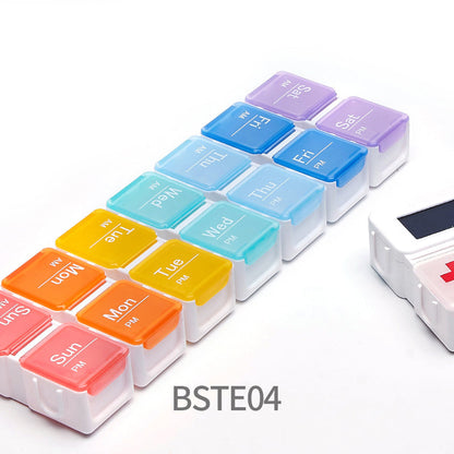 Pill Organizer Digital 4 Daily Alarms Backlit LCD