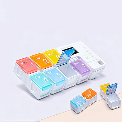 Pill Organizer Digital 4 Daily Alarms Backlit LCD