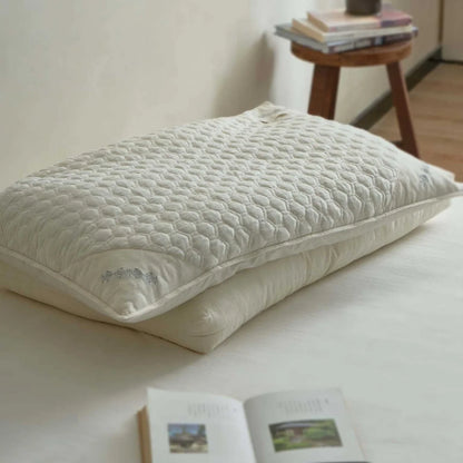 Pillow Ergonomic Buckwheat Husk & Polyester Fiber Filling