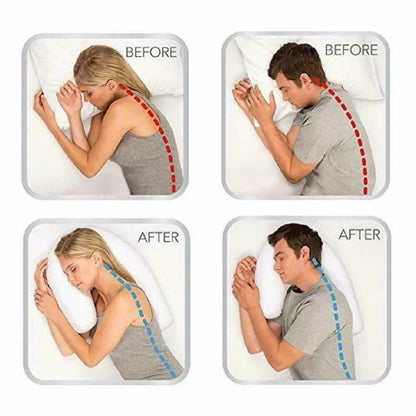 Pillow Memory Foam Ear Cutout Breathable Removable Cover