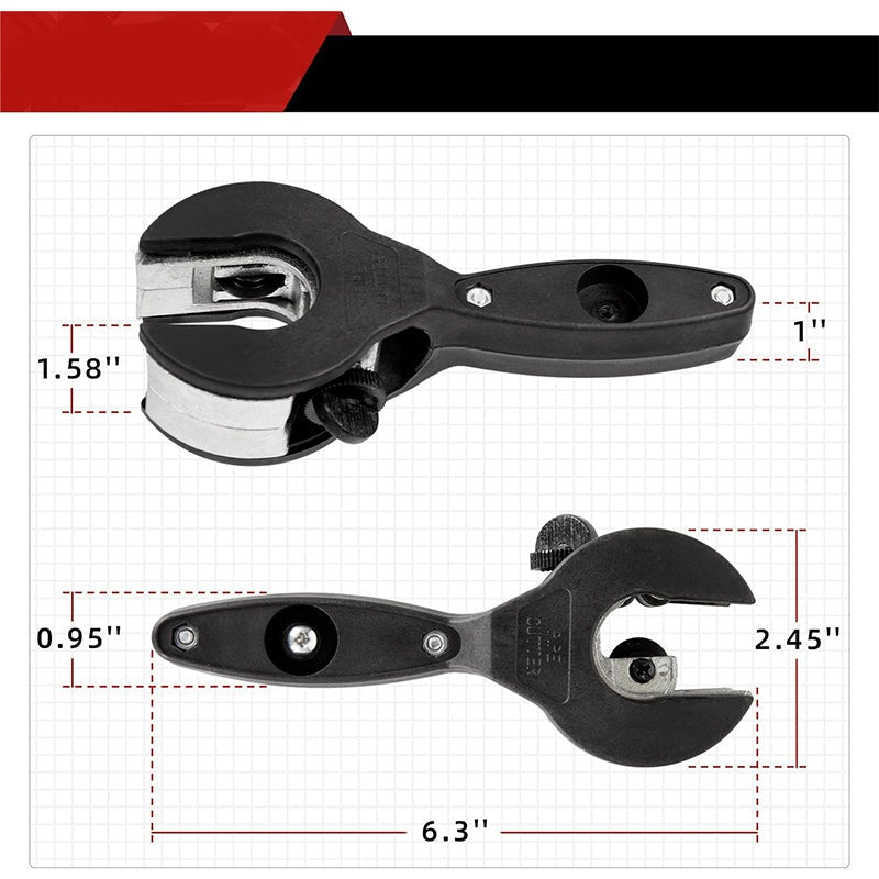 Pipe Cutter Ratchet Replaceable Hardened Steel Blade