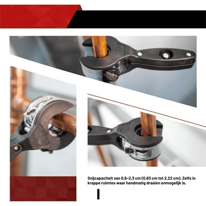 Pipe Cutter Ratchet Replaceable Hardened Steel Blade