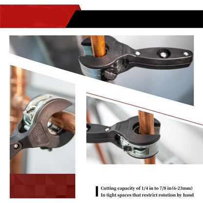 Pipe Cutter Ratchet Replaceable Hardened Steel Blade
