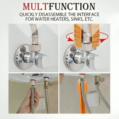 Pipe Wrench 8-in-1 Zinc Alloy Non-Slip Grip