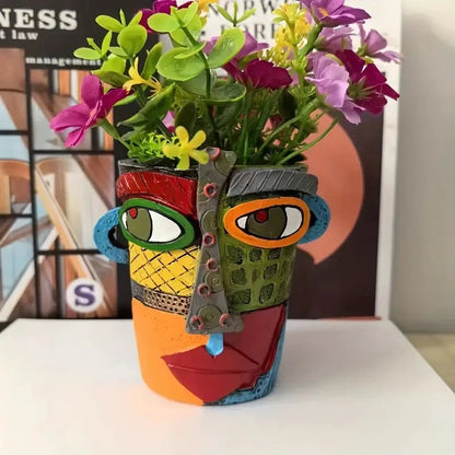 Plant Pot Resin Artistic Design Indoor & Outdoor Use