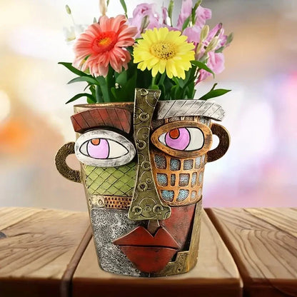 Plant Pot Resin Artistic Design Indoor & Outdoor Use