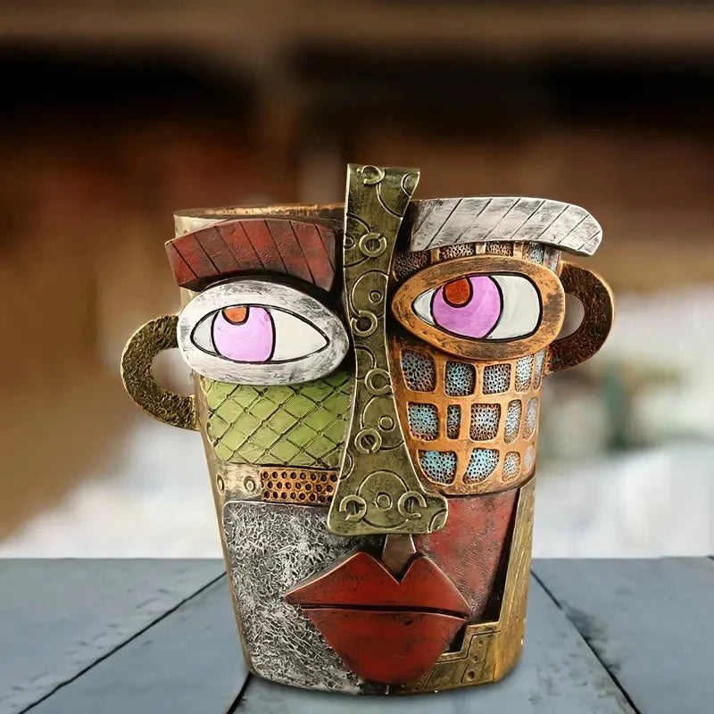 Plant Pot Resin Artistic Design Indoor & Outdoor Use