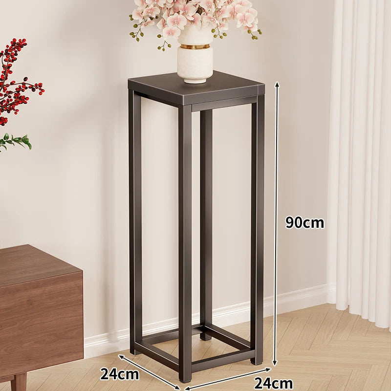 Plant Stand Metal Frame Tall Space-Saving Design