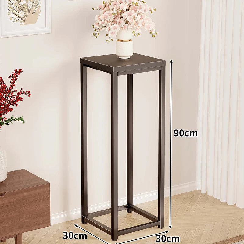 Plant Stand Metal Frame Tall Space-Saving Design