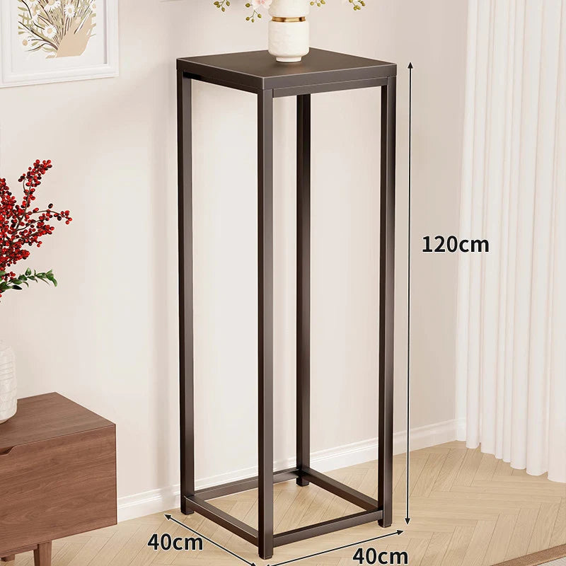 Plant Stand Metal Frame Tall Space-Saving Design