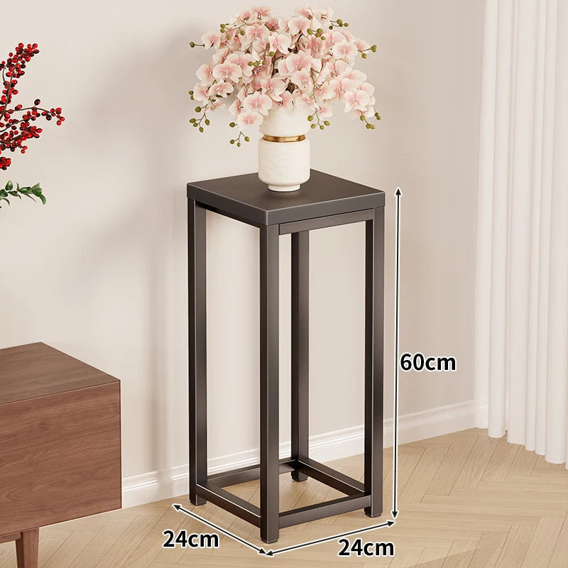 Plant Stand Metal Frame Tall Space-Saving Design