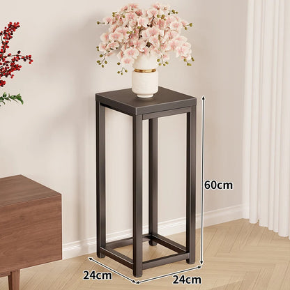 Plant Stand Metal Frame Tall Space-Saving Design