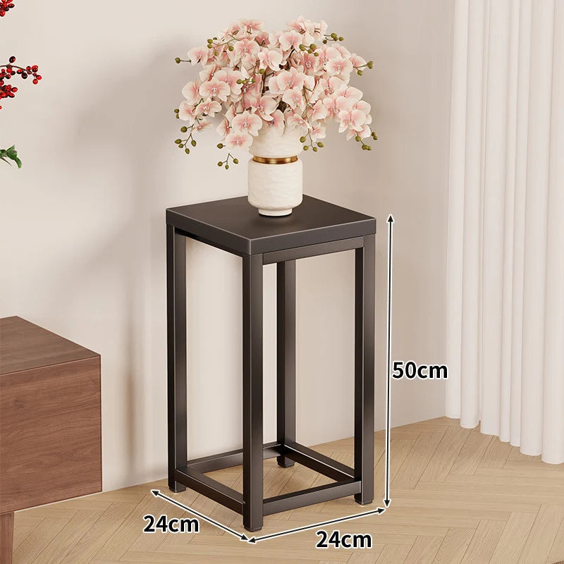 Plant Stand Metal Frame Tall Space-Saving Design
