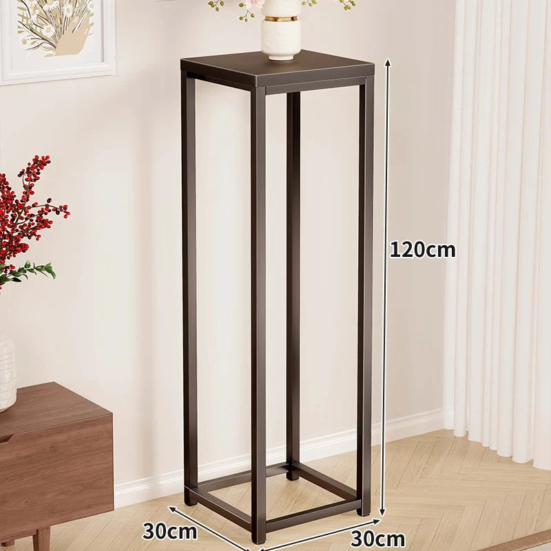 Plant Stand Metal Frame Tall Space-Saving Design