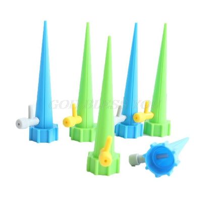 Plant Watering Spikes Adjustable Drip Valve Set of 6