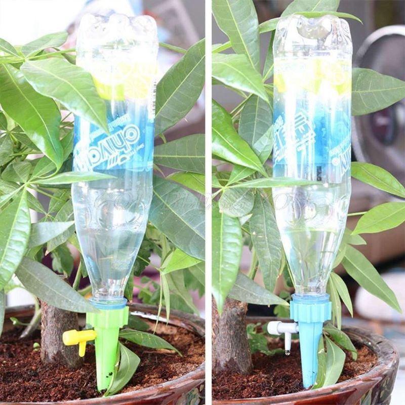 Plant Watering Spikes Adjustable Drip Valve Set of 6