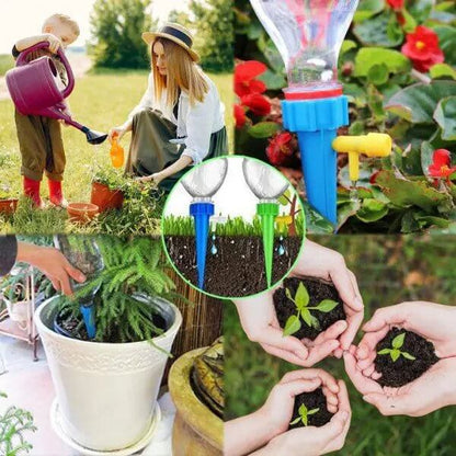 Plant Watering Spikes Adjustable Drip Valve Set of 6