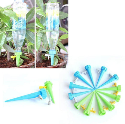 Plant Watering Spikes Adjustable Drip Valve Set of 6