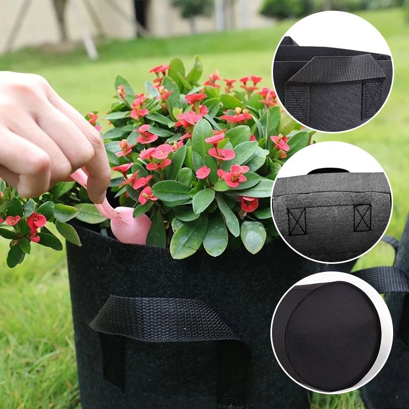 Planting Bag Breathable Felt & UV-Resistant