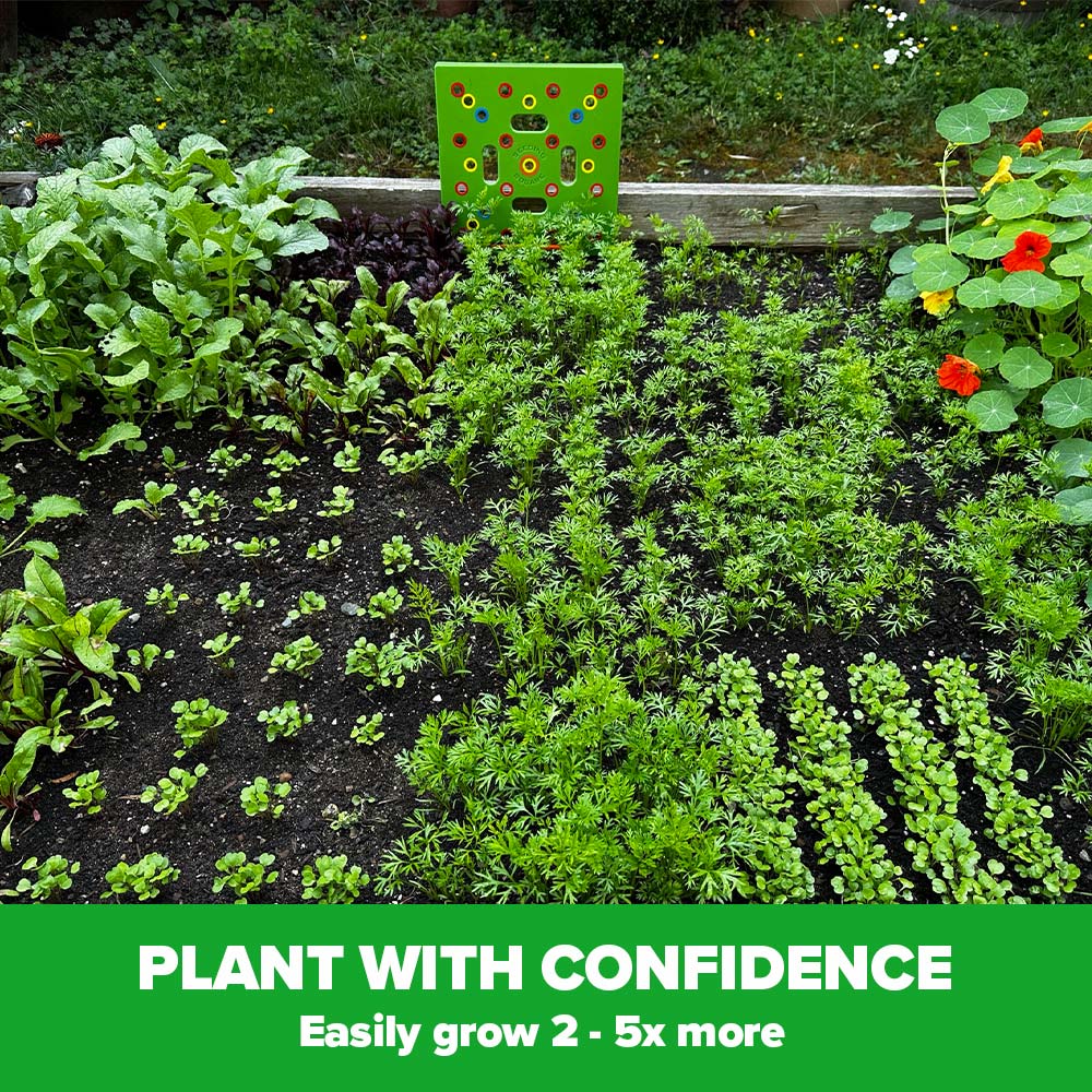 Planting Stencil Color-Coded Spacing & Depth Gauge