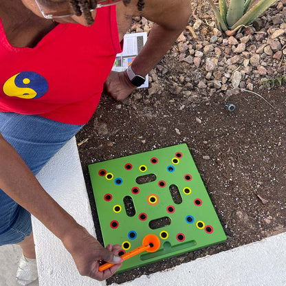 Planting Stencil Color-Coded Spacing & Depth Gauge