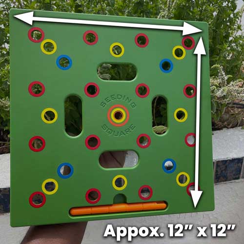 Planting Stencil Color-Coded Spacing & Depth Gauge