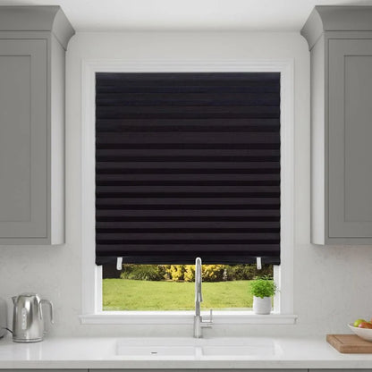 Pleated Window Blind Self-Adhesive Light-Filtering Privacy