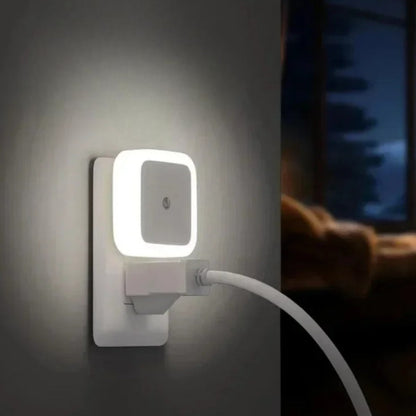 Plug-In LED Night Light Automatic Sensor Energy-Efficient