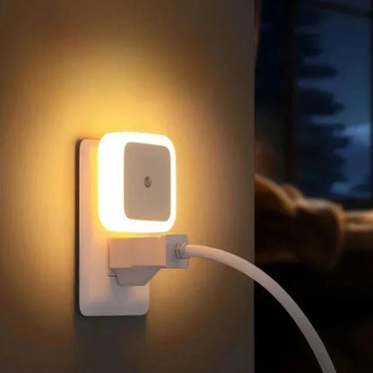 Plug-In LED Night Light Automatic Sensor Energy-Efficient