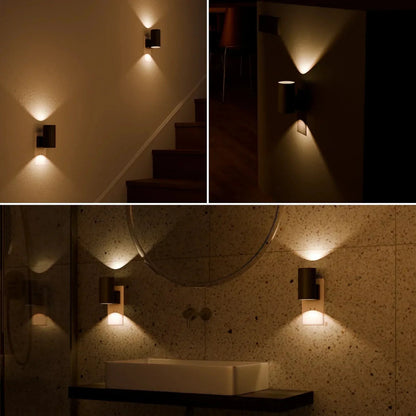 Plug-In Wall Light Adjustable Swivel Head Warm LED Glow