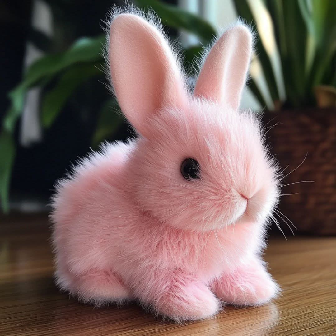 Plush Bunny Button-Activated Hopping Soft Plush