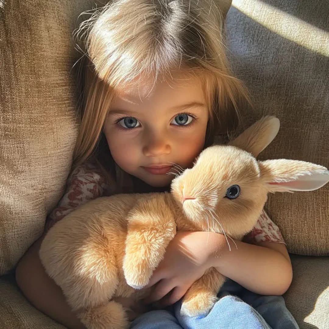 Plush Bunny Button-Activated Hopping Soft Plush