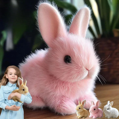 Plush Bunny Button-Activated Hopping Soft Plush