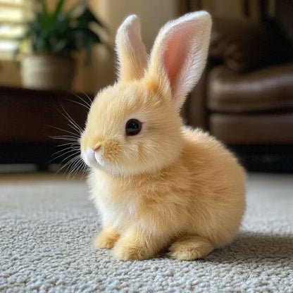 Plush Bunny Button-Activated Hopping Soft Plush