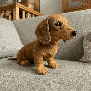 Plush Dog Toy Touch-Activated Lifelike Movement Soft Fur