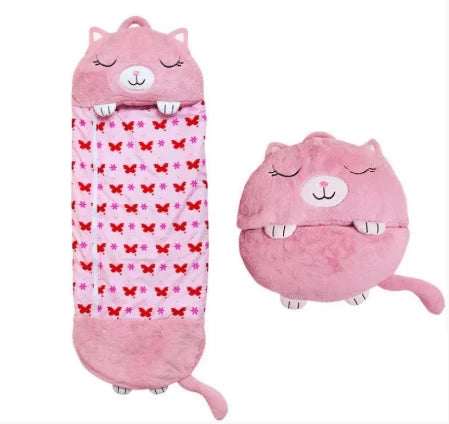 Plush Toy with Integrated Sleeping Bag Machine Washable
