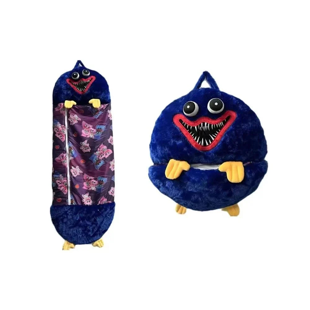 Plush Toy with Integrated Sleeping Bag Machine Washable
