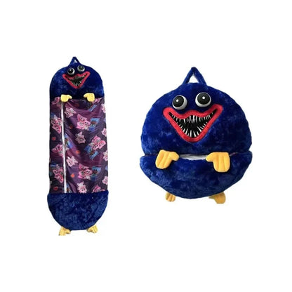 Plush Toy with Integrated Sleeping Bag Machine Washable