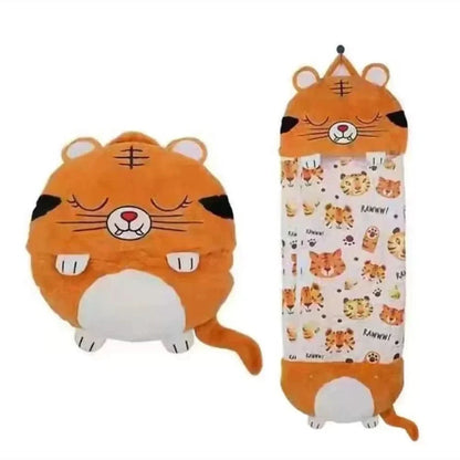 Plush Toy with Integrated Sleeping Bag Machine Washable
