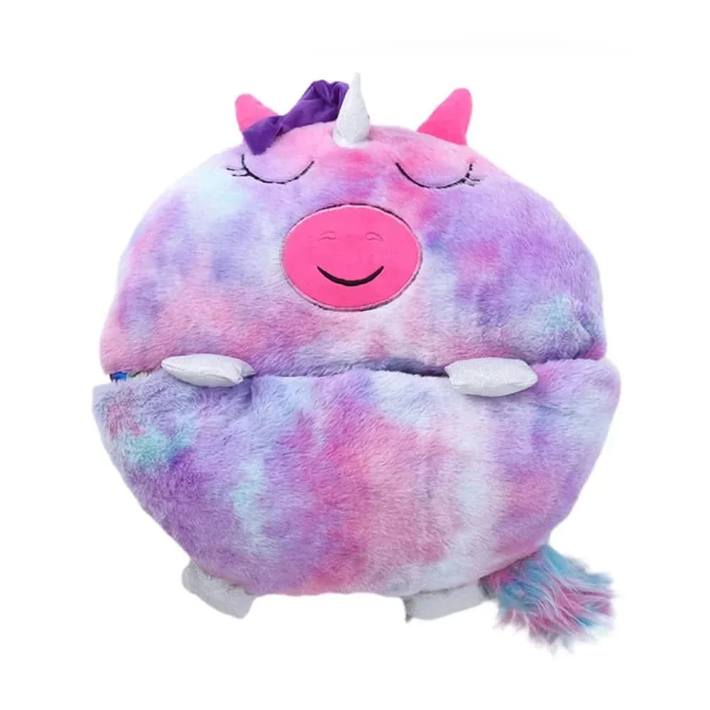 Plush Toy with Integrated Sleeping Bag Machine Washable