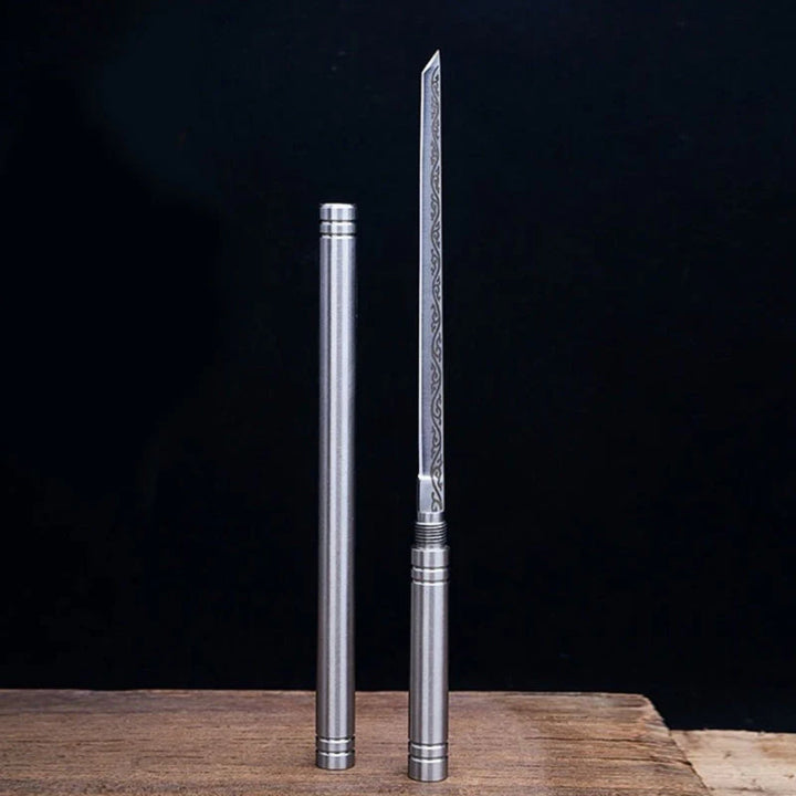 Pocket Knife Set Stainless Steel Retractable Two Pack