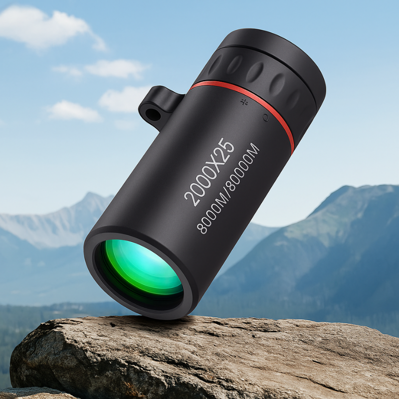 Pocket Monocular 2000x25 Magnification Lightweight Phone Holder