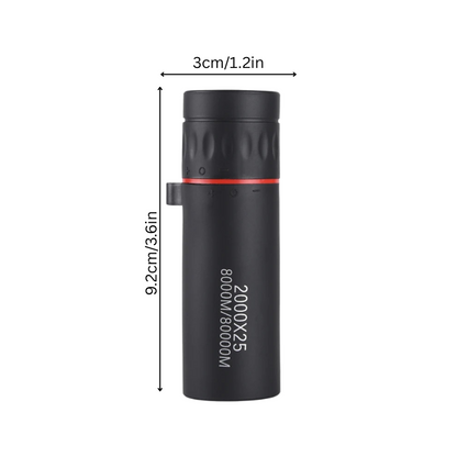 Pocket Monocular 2000x25 Magnification Lightweight Phone Holder