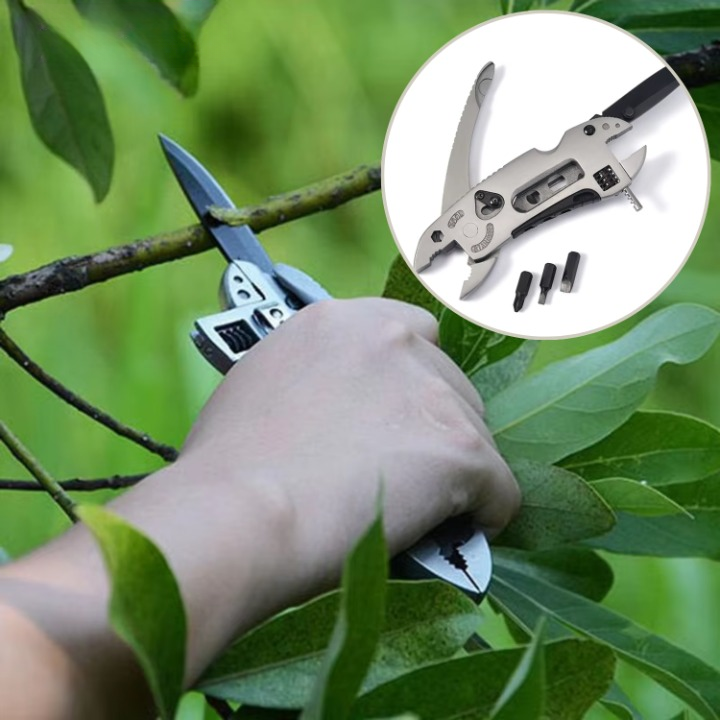 Pocket Multitool 9 Tools Stainless Steel