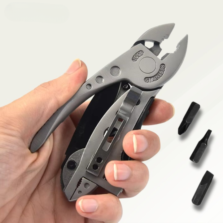 Pocket Multitool 9 Tools Stainless Steel