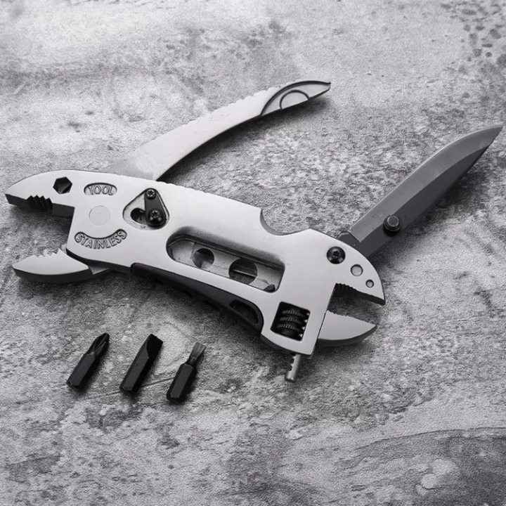 Pocket Multitool 9 Tools Stainless Steel