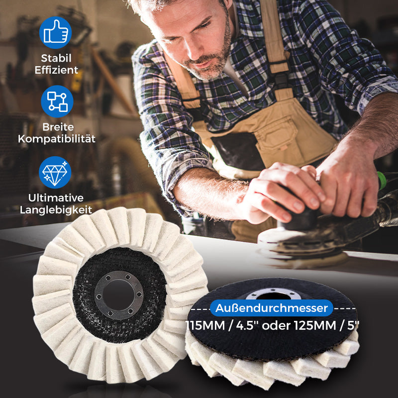 Polishing Pad Wool Felt Fits 115 & 125 mm