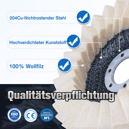 Polishing Pad Wool Felt Fits 115 & 125 mm